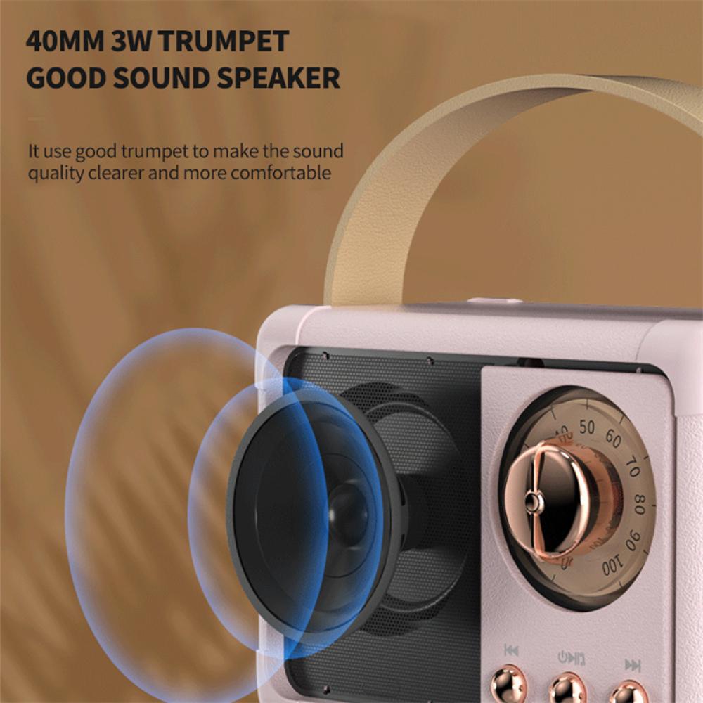 Loa bluetooth DIGIFOUNDER mini không dây cổng USB R1W5 phong cách cổ điển