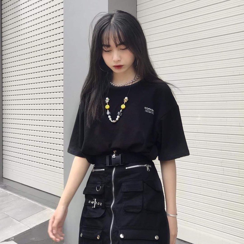 Áo Thun In Hình Mây Núi Tròn Sau Lưng - Áo thun tay lỡ form rộng Unisex 38-65kg Nam Nữ  [VIDEO+ẢNH THẬT]