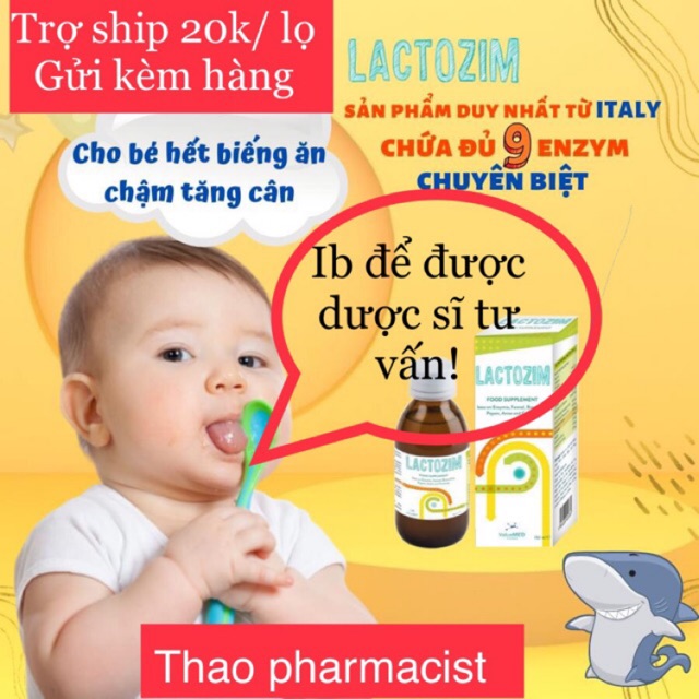 Lactozim - Dành cho trẻ biếng ăn, chậm tăng cân
