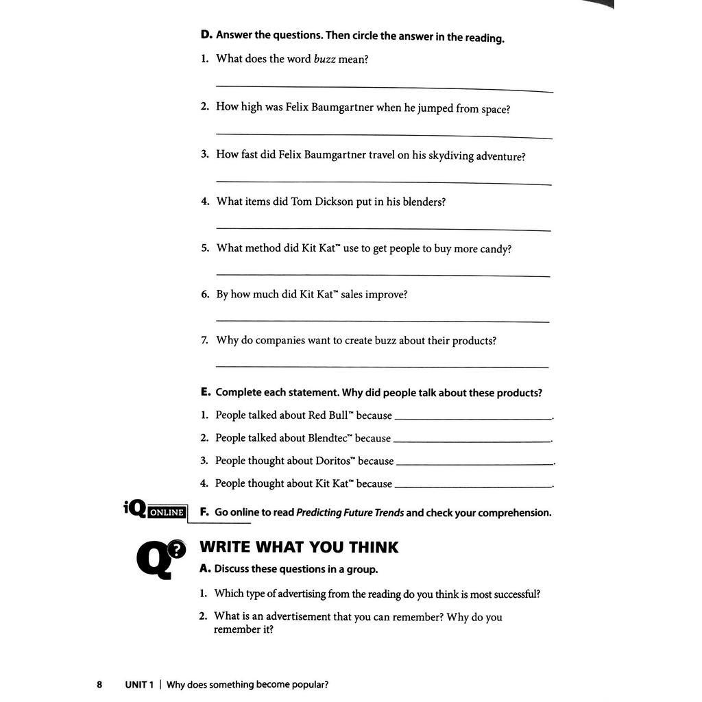Sách - Q Skills for Success: Level 2: Reading & Writing Student Book with IQ Online