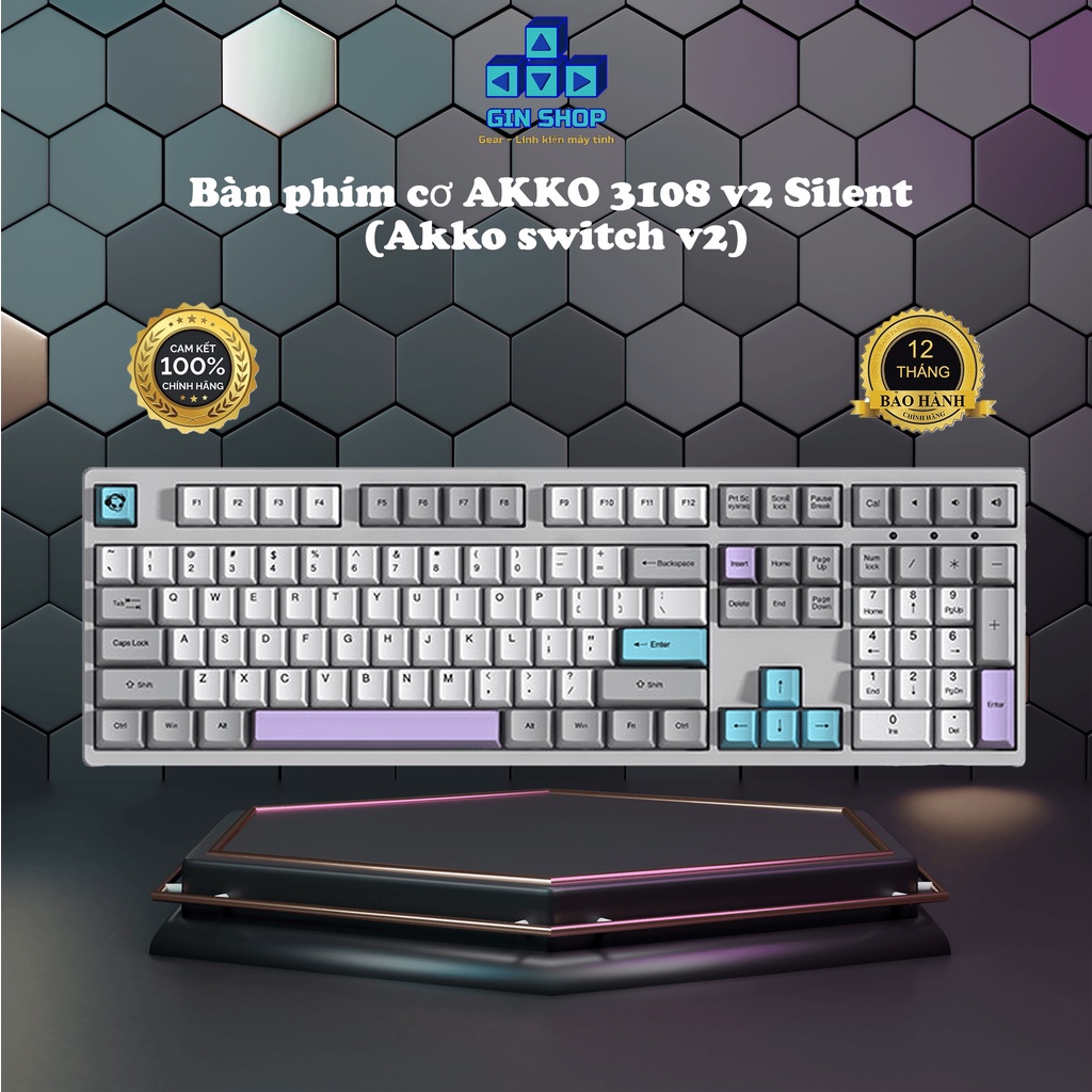 Bàn phím cơ AKKO 3108 v2 Silent (Akko switch v2)