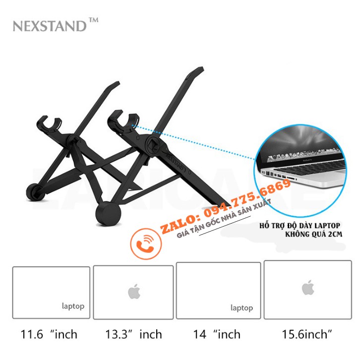 Giá Đỡ Macbook &amp; Laptop - NEXSTAND K2 - Đế Tản Nhiệt Laptop Macbook Cao Cấp