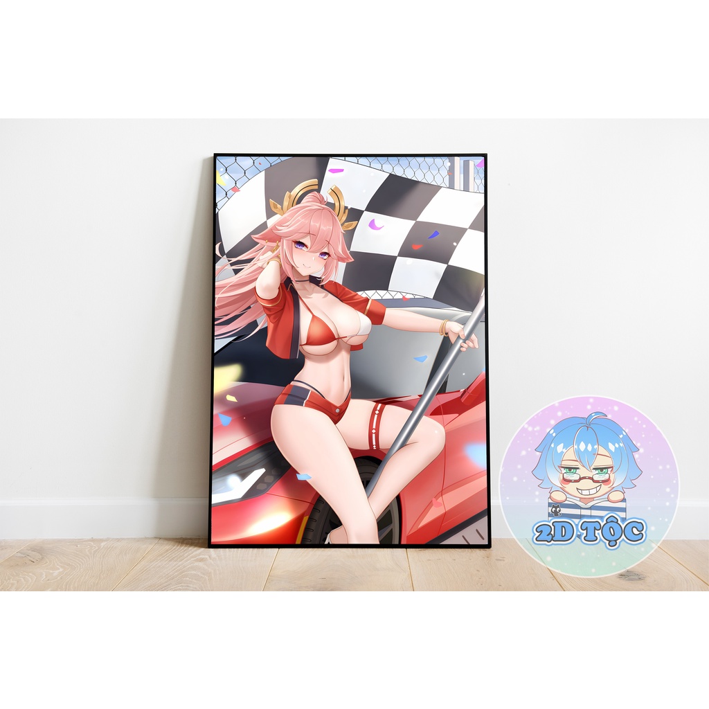 TRANH POSTER A3 DÁN TƯỜNG YAE MIKO (13) GAME GENSHIN IMPACT - 2D TỘC SHOP