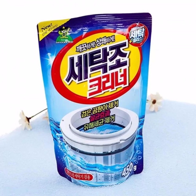 Bột vệ sinh máy giặt, bột tẩy lồng máy giặt Hàn Quốc