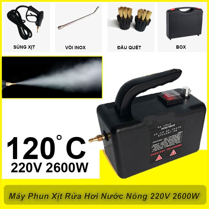 Máy Phun Xịt Vệ Sinh Phương Pháp Hơi Nước Nóng 220V 2600W