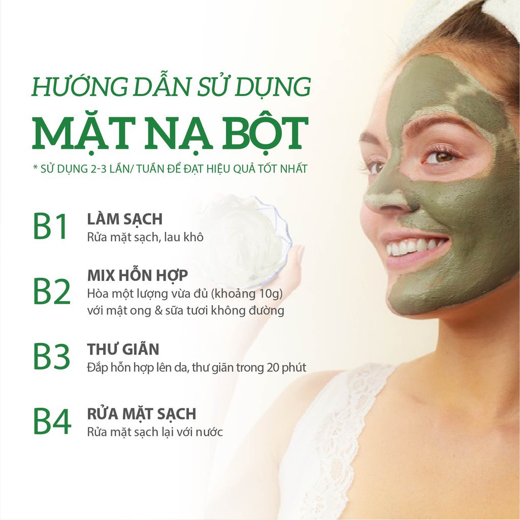 [Mã BMLTA50 giảm đến 50K đơn 99K] Bột cám gạo nguyên chất Mocotics đắp mặt nạ dưỡng da trắng mịn, giảm nám 100Gr