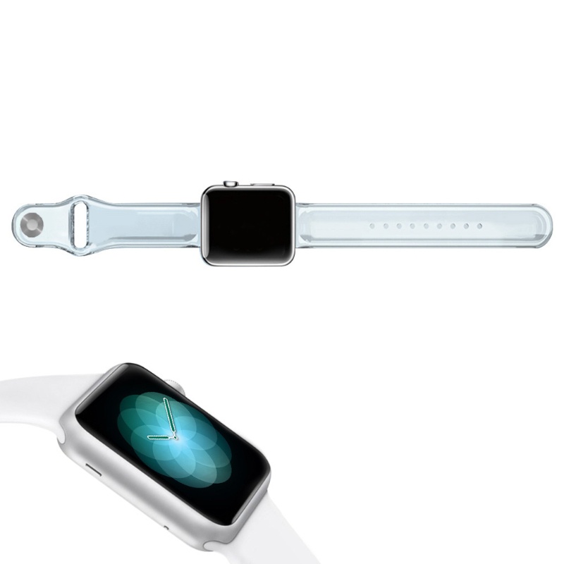 Dây Đồng Hồ Đeo Tay Tpu Trong Suốt 44 / 42mm 38 / 40mm 20 / 22mm Cho Iwatch - Apple Watchseries 3 4 5 Se 6