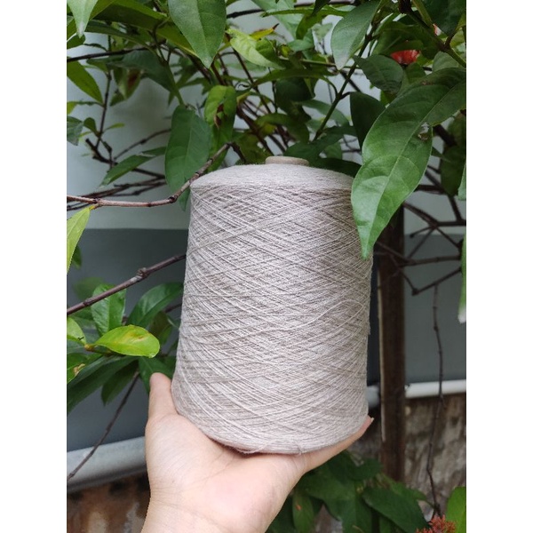 300g len Lông thỏ 100% màu be nhạt