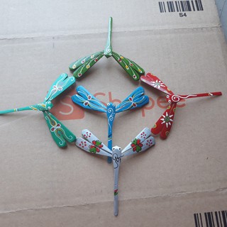 Bộ 10 chuồn chuồn tre màu 7cm