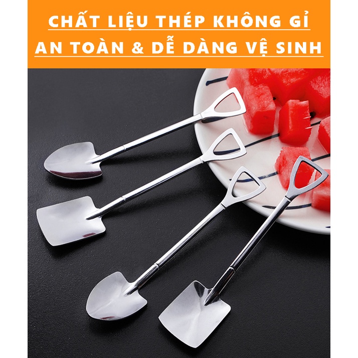 Thìa inox ăn cơm, ăn cháo inox  phong cách Hàn Quốc sang trong cao cấp 88279 hoangxuanvp88