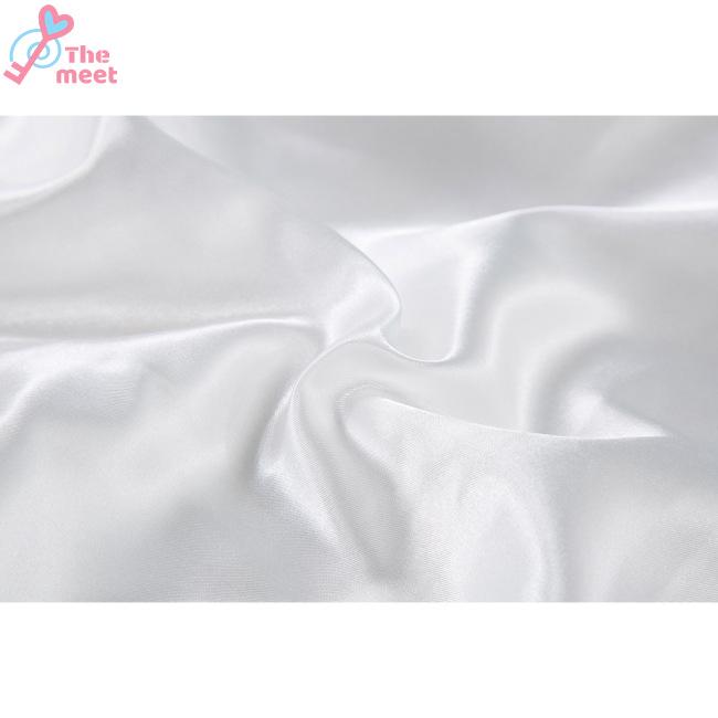 Ga giường màu trơn bằng lụa