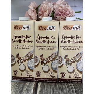 Ecomil Lúa mì yến mạch mix với hạt phỉ Sữa EcoMil Spelt Rice Hazelnut 1L