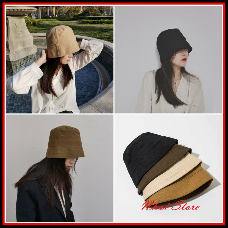Mũ Bucket Trơn Vành Tròn Nhiều Màu Sắc Thời Trang Hot From Nam Nữ Đang Được Ưa Chuộng Nhất - Mũ MU01