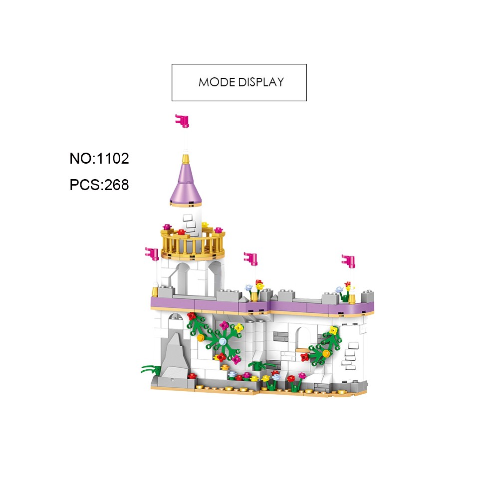LEGO Xếp Hình lâu đài cổng thành cho bé