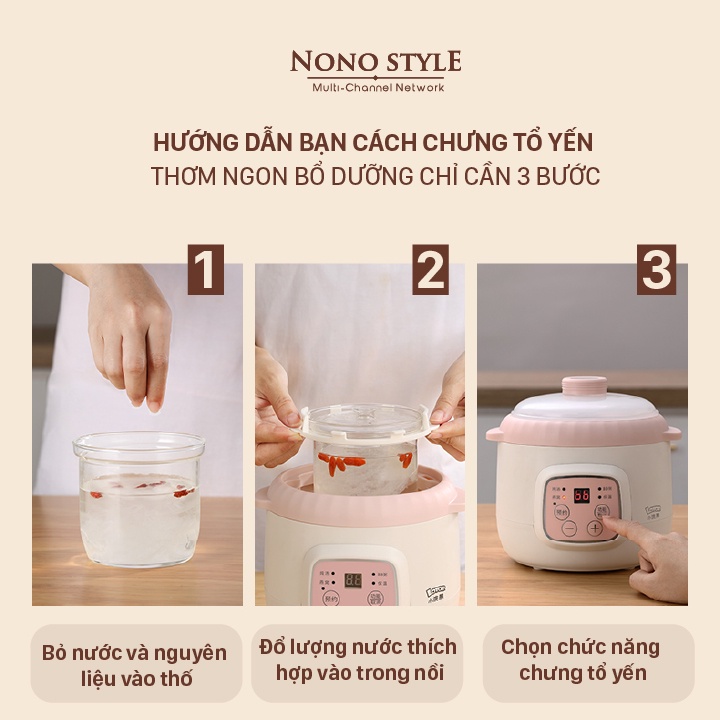 [Mã ELHADEV giảm 4% đơn 300K] Nồi Nấu Chậm Đa Năng Lotor D08 0.8 Lít - Bảo Hành 12 Tháng