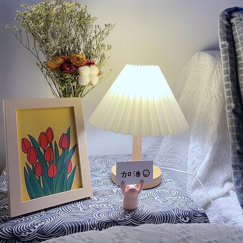 Tranh vải canvas kèm khung tranh bằng gỗ thiết kế đơn giản để bàn trang trí