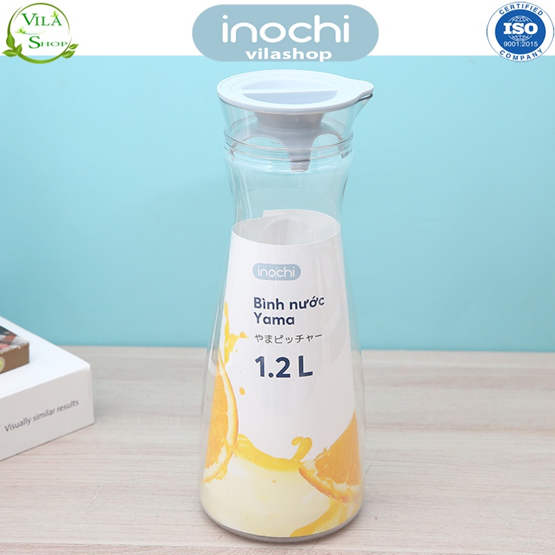 [Chọn Màu] Bình Nước Để Bàn, Bình Đựng Nước Mát, Chính Hãng Inochi Nhựa San, PP Nguyên Sinh An Toàn Không Mùi