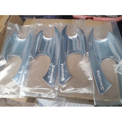 Ốp tay nắm, hõm cửa xe Hyundai Santafe 2019-2023 - mạ crom sáng bóng, cao cấp