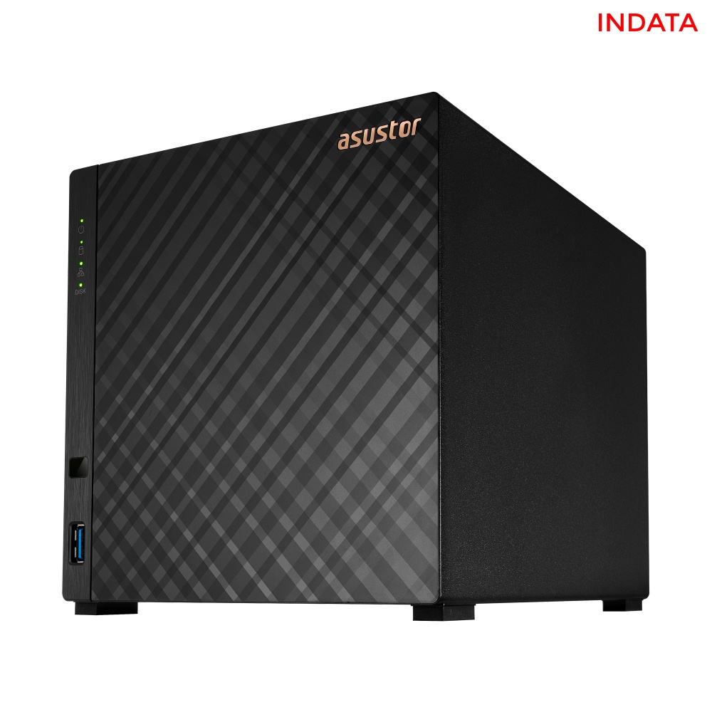 Ổ cứng mạng NAS Asustor Drivestor 4 AS1104T, CPU Quad-core 1.4GHz, RAM 1GB DDR4, 2.5Gbps, 4 khay ổ cứng