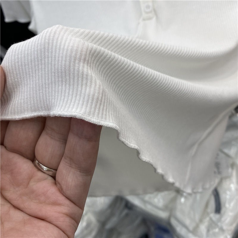 Áo Thun Tay Ngắn Eo Cao Co Giãn Phong Cách Châu Âu Thời Trang Cho Nữ 2021 | BigBuy360 - bigbuy360.vn