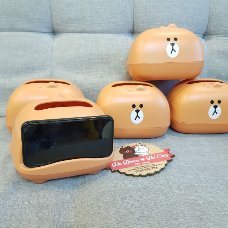 Hộp khăn giấy đáng yêu gấu brown 💟