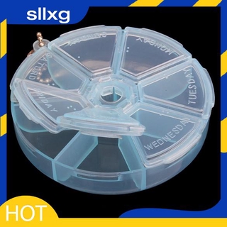 Hộp đựng thuốc dạng tròn 7 ngăn