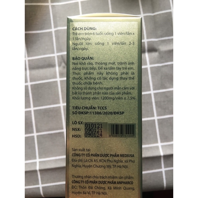 Viên uống bổ gan Silymarin hộp 60 viên