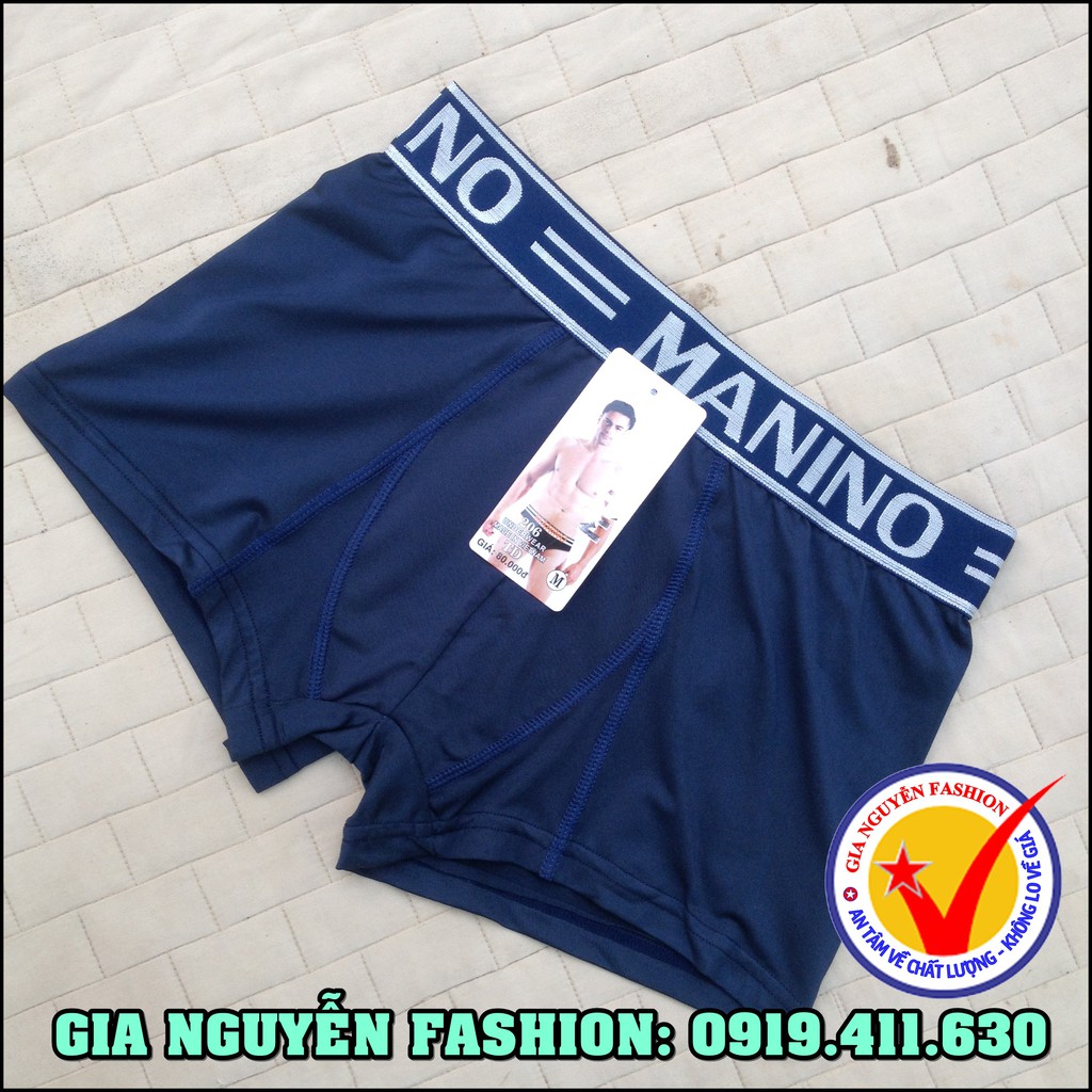 Bộ 4 Quần lót đùi Msp 206, Quần boxer nam thun lạnh - Hàng Việt Nam, thương hiệu MANINO cao cấp