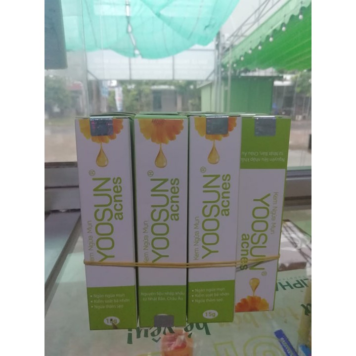 kem ngừa mụn yoosun acnes tube Kem ngừa mụn Yoosun Acnes được sản xuất với nguồn nguyên liệu nhập khẩu từ Nhật Bản, Châu