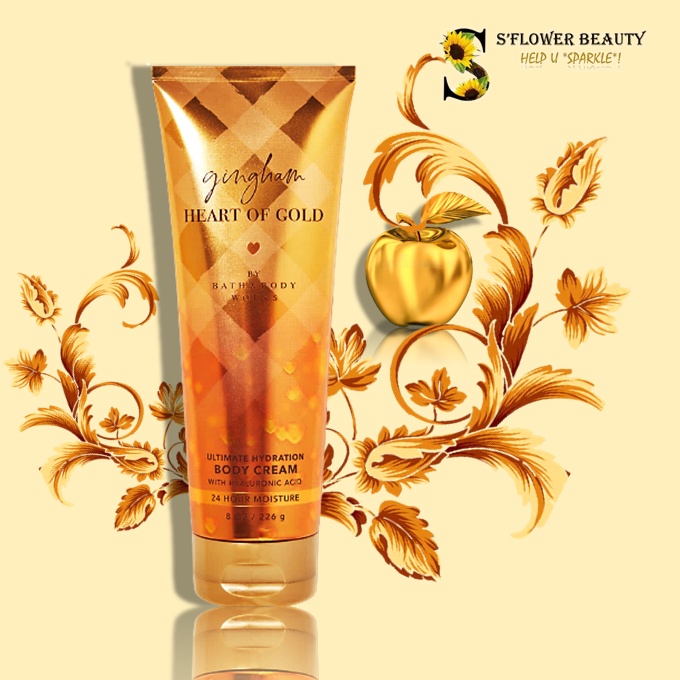 ✨ 🍎 GINGHAM HEART OF GOLD | Bộ Sản Phẩm Gel Tắm -  Dưỡng Thể - Xịt Thơm Nước Hoa Toàn Thân Bath & Body Works Body Care