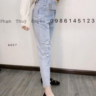 [rẻ vô địch] Quần Bò Nữ | Quần Baggy Rách