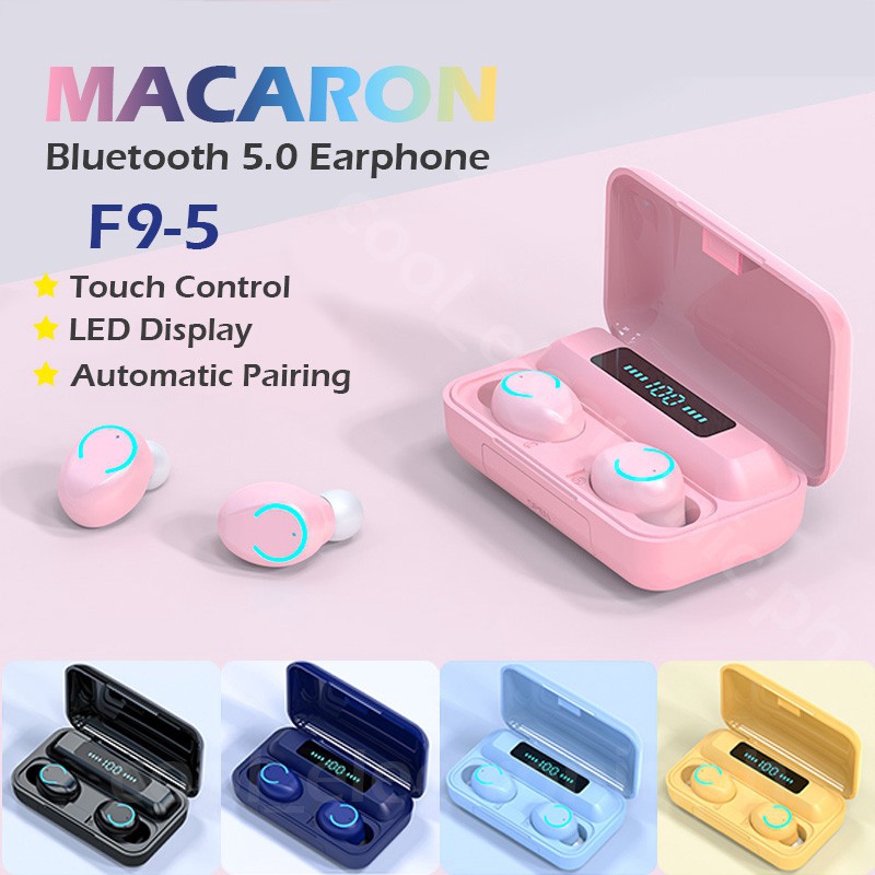 Tai Nghe Bluetooth 5.0 Không Dây F9-9 Màu Sắc Macaron | BigBuy360 - bigbuy360.vn