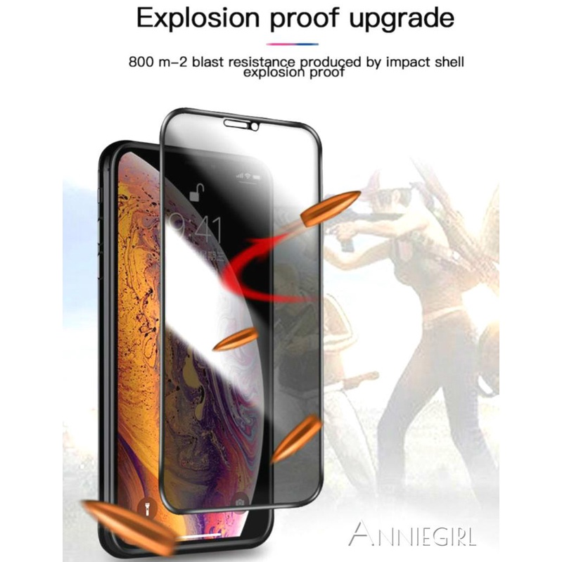 Kính cường lực 10D chống nhìn trộm bảo vệ màn hình cho IPhone 8 7 Plus SE XS XS Max XR 11 Pro Max