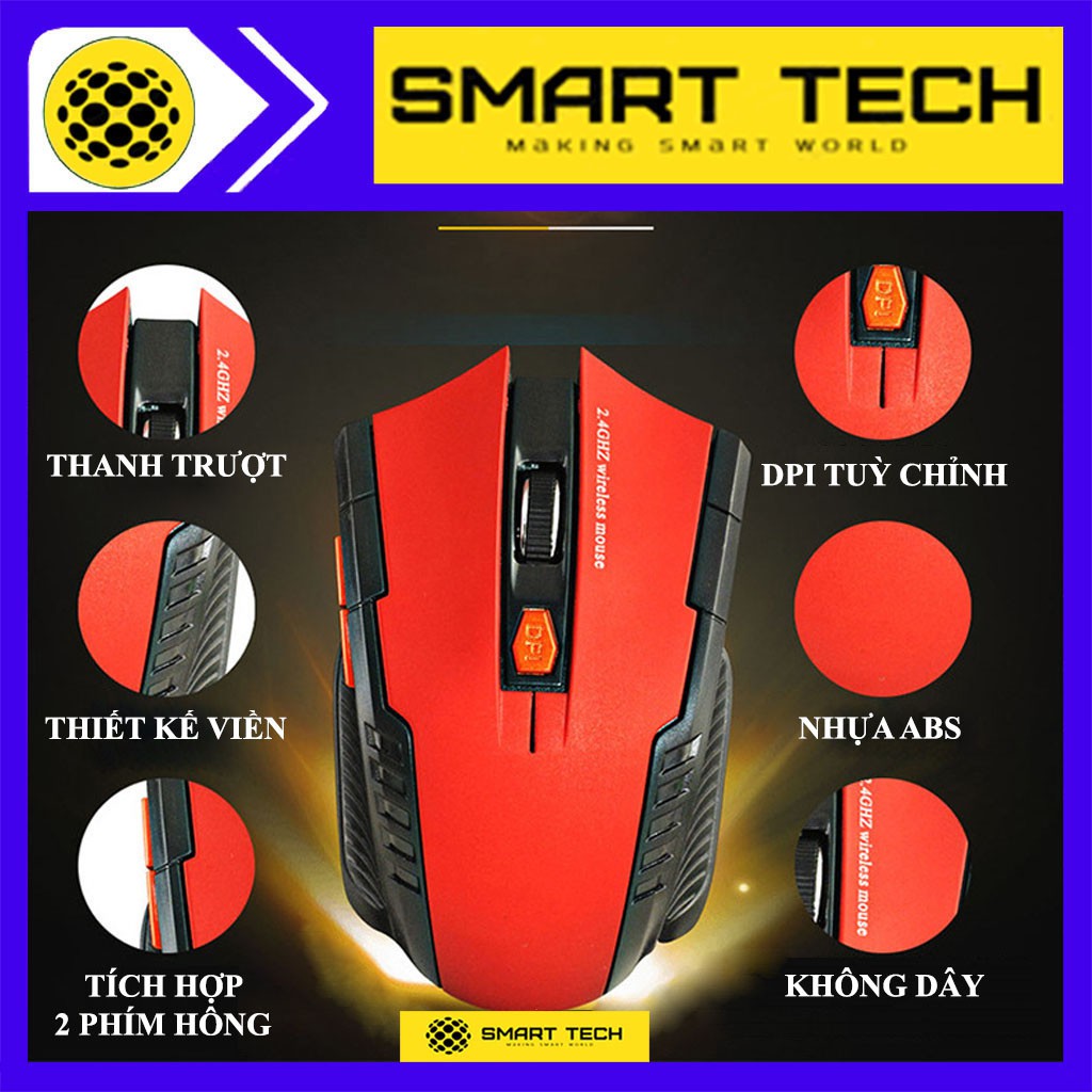 Chuột không dây M113 Tùy chỉnh DPI 1600/2400. Tích hợp 5 Phím chức năng