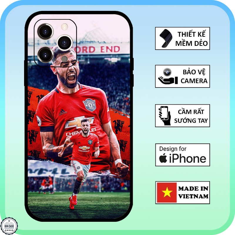 ⚽Ốp lưng Bruno Fernandes ăn mừng trên sân Old Trafford iphone 6/6s/7/8 plus/x/xr/xs max/12 pro max/11 promax vSPORT0041