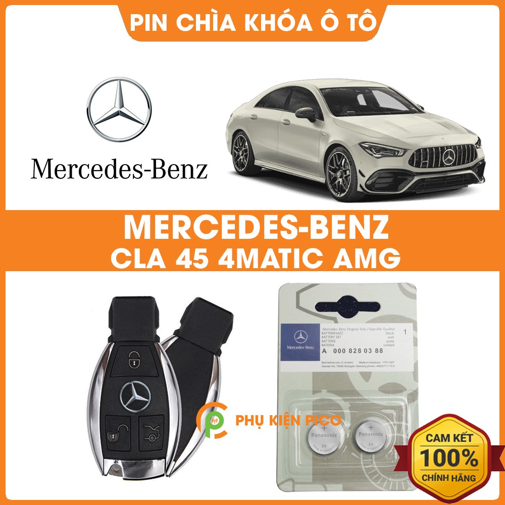 Pin chìa khóa ô tô Mercedes CLA 45 4MATIC AMG chính hãng Mercedes sản xuất tại Indonesia 3V Panasonic