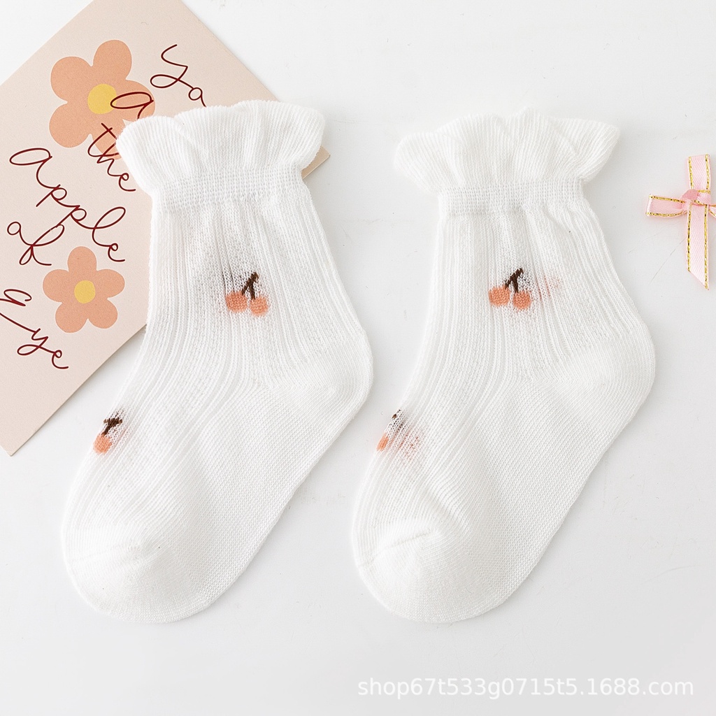 Vớ cotton Siêu Mỏng Phối Lưới 22 Kiểu Dáng Mùa Hè Dành Cho Em Bé