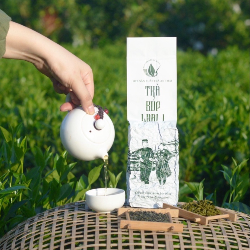 Trà búp loại 1 An Thái tiêu chuẩn VietGap thơm ngon - Trà Thái Nguyên hút chân không gói 200g dùng ở cơ quan ban ngành