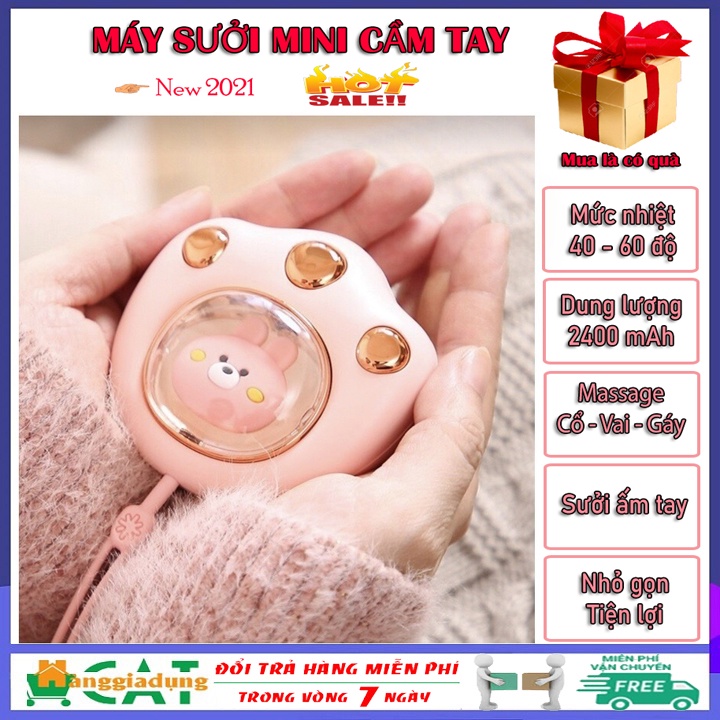 [New 2021] Máy sưởi mini cầm tay đa chức năng, quạt sưởi ấm mini thông minh nhỏ gọn, bỏ túi