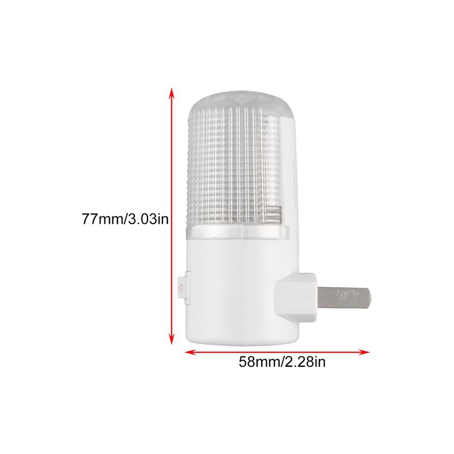 Đèn ngủ LED 4 bóng gắn tường phích cắm US cao cấp tiện dụng