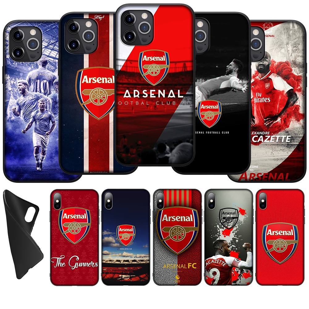 Ốp Điện Thoại Silicon Mềm Hình Câu Lạc Bộ Arsenal Cho iPhone 12 11 Pro X XS Max Mini Xk10