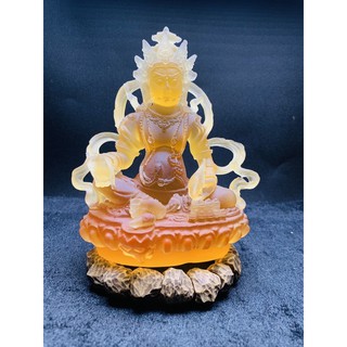 Tượng lưu ly hoàng thần tài cao 14cm