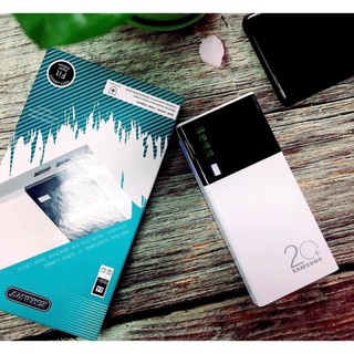 Sạc dự phòng 30000 mAh 2 cổng USB Sạc nhanh,màu trắng nhỏ gọn tiện lợi Tích Hợp Sạc Nhanh Fast Charger