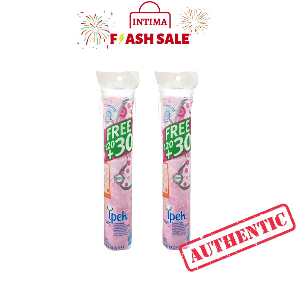 Bông tẩy trang Cotton Pads Ipek 2 mặt làm sạch mọi loại da 150 miếng