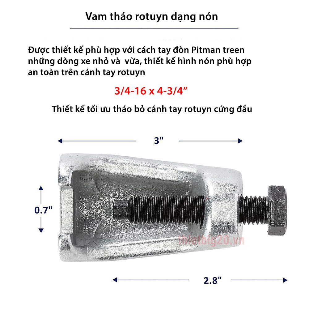 BỘ DỤNG CỤ THÁO VAM CẢO ROTUYN 5 CHI TIẾT  FREESHIP dụng cụ mở rotuyn