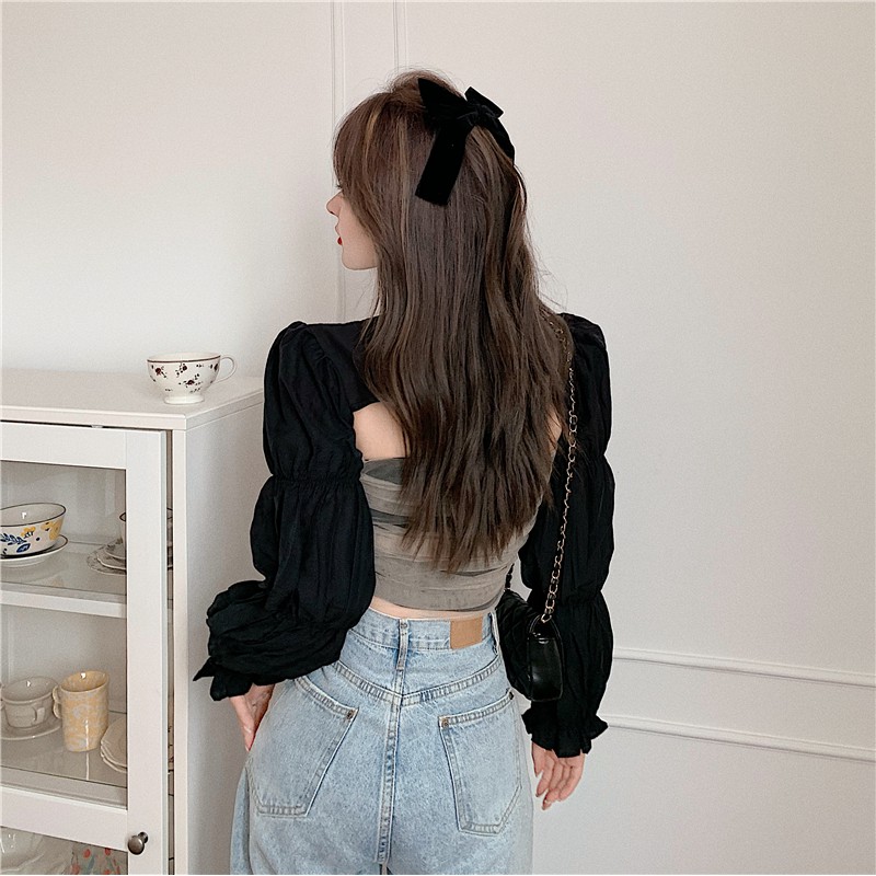 Bộ Áo Choàng Dài Tay + Áo Khoác Không Tay Xinh Xắn Dành Cho Nữ | BigBuy360 - bigbuy360.vn