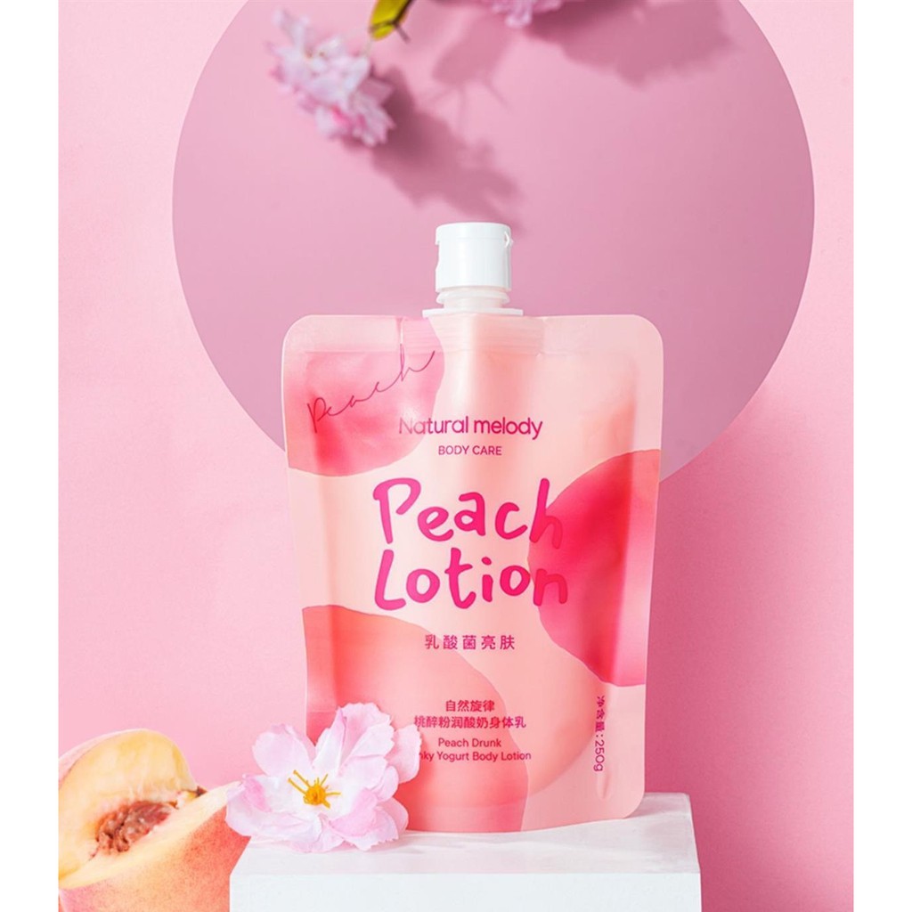 Sữa dưỡng thể Natural Melody Peach Lotion chiết xuất quả đào 250g (NM85)