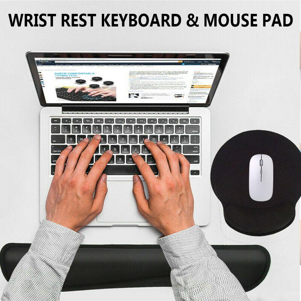 Miếng Lót Chuột Có Đệm Hỗ Trợ Cổ Tay Cho PC Laptop