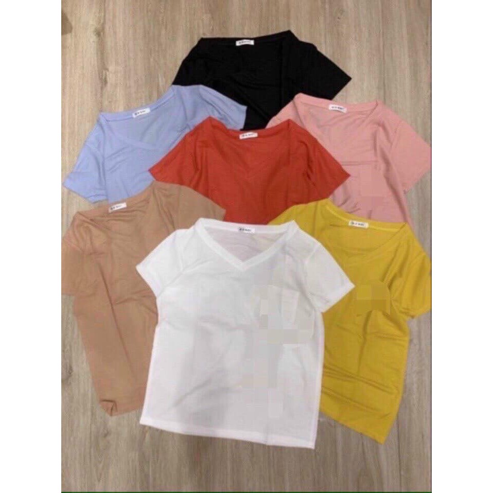 [Mã FAMARAL1 giảm 10K đơn 50K] Áo thun nữ chất cotton sành điệu đa dạng màu thời trang LADYA STORE