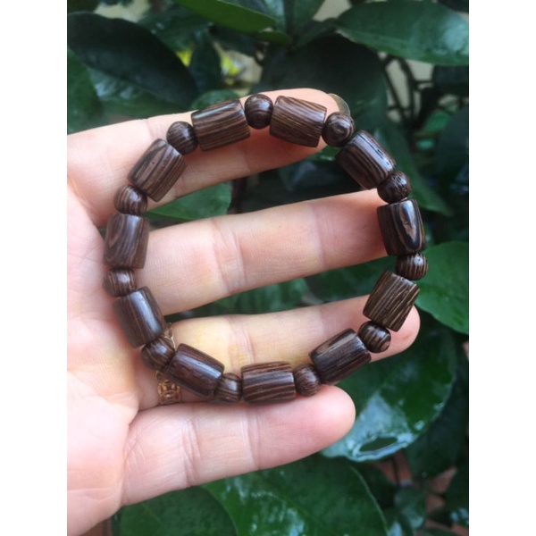 Vòng tay đốt trúc mun đuôi công 8ly, 10ly